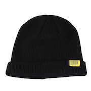 (メンズ)ニット帽 ニットキャップ 2WAY YARN ビーニー K380-900 ブラック 汚れにくい