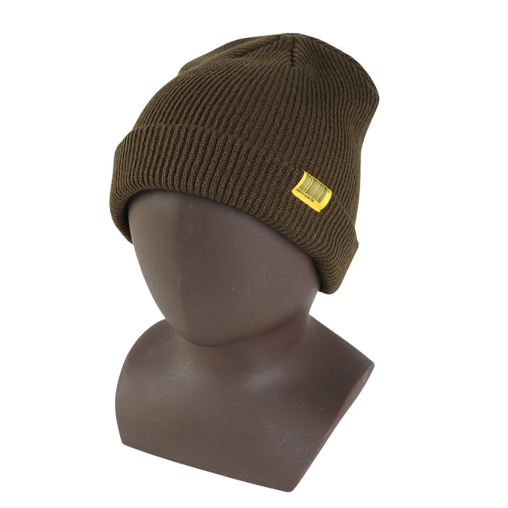 キウ（Kiu）（メンズ）ニット帽 ニットキャップ 2WAY YARN ビーニー K380-906 カーキ 汚れにくい