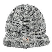 (メンズ、レディース)ニット帽 ニットキャップ  ミックスヤーンケーブル ニットキャップ 339102 WHT ホワイト