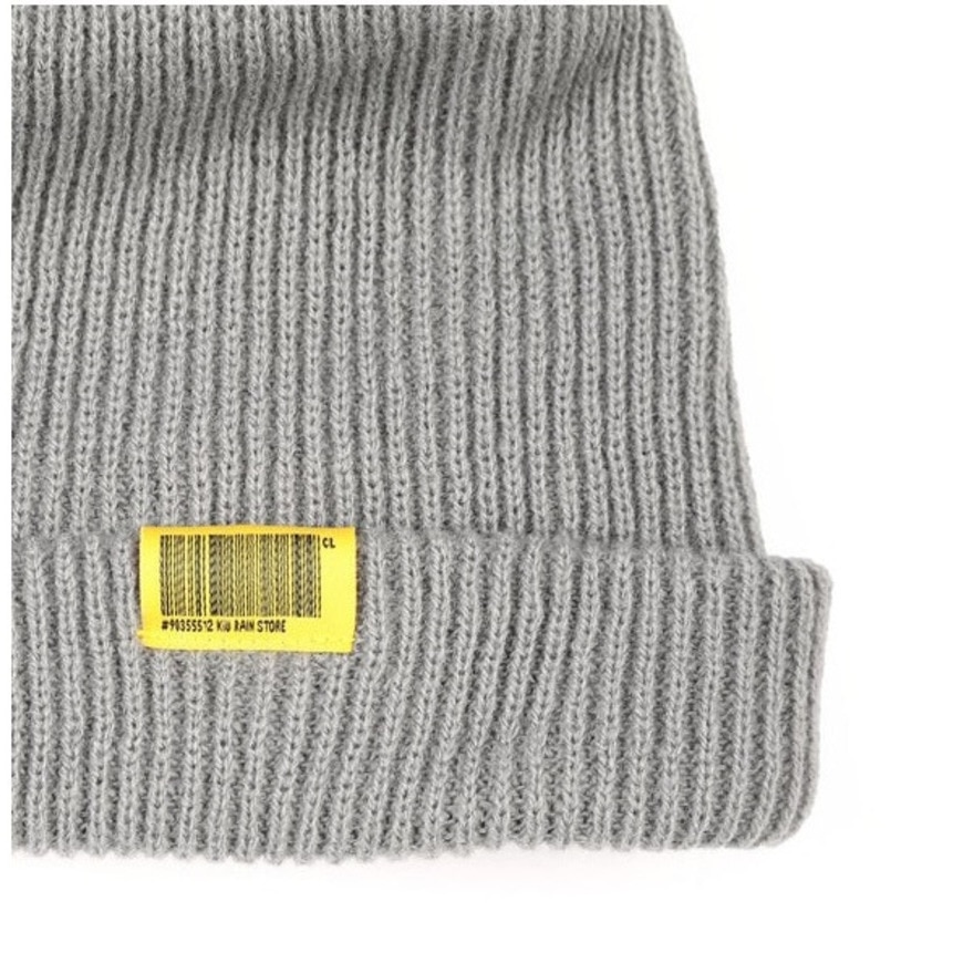 キウ（Kiu）（メンズ、レディース）ニット帽 ニットキャップ 2WAY YARN ビーニー K380-950 グレー 汚れにくい