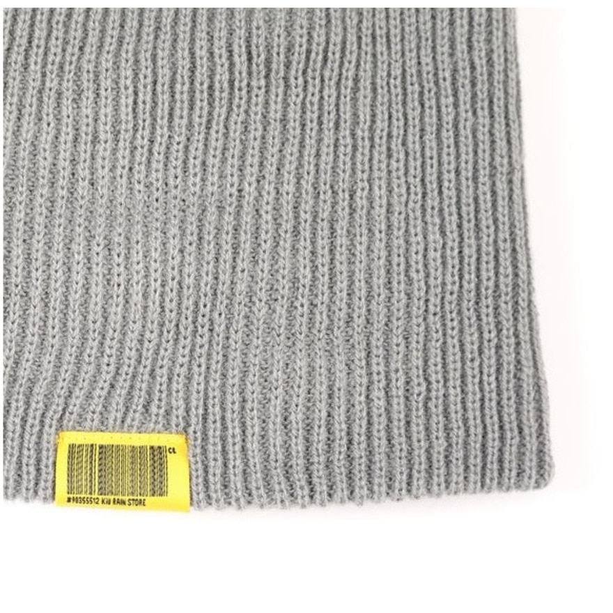 キウ（Kiu）（メンズ、レディース）ニット帽 ニットキャップ 2WAY YARN ビーニー K380-950 グレー 汚れにくい