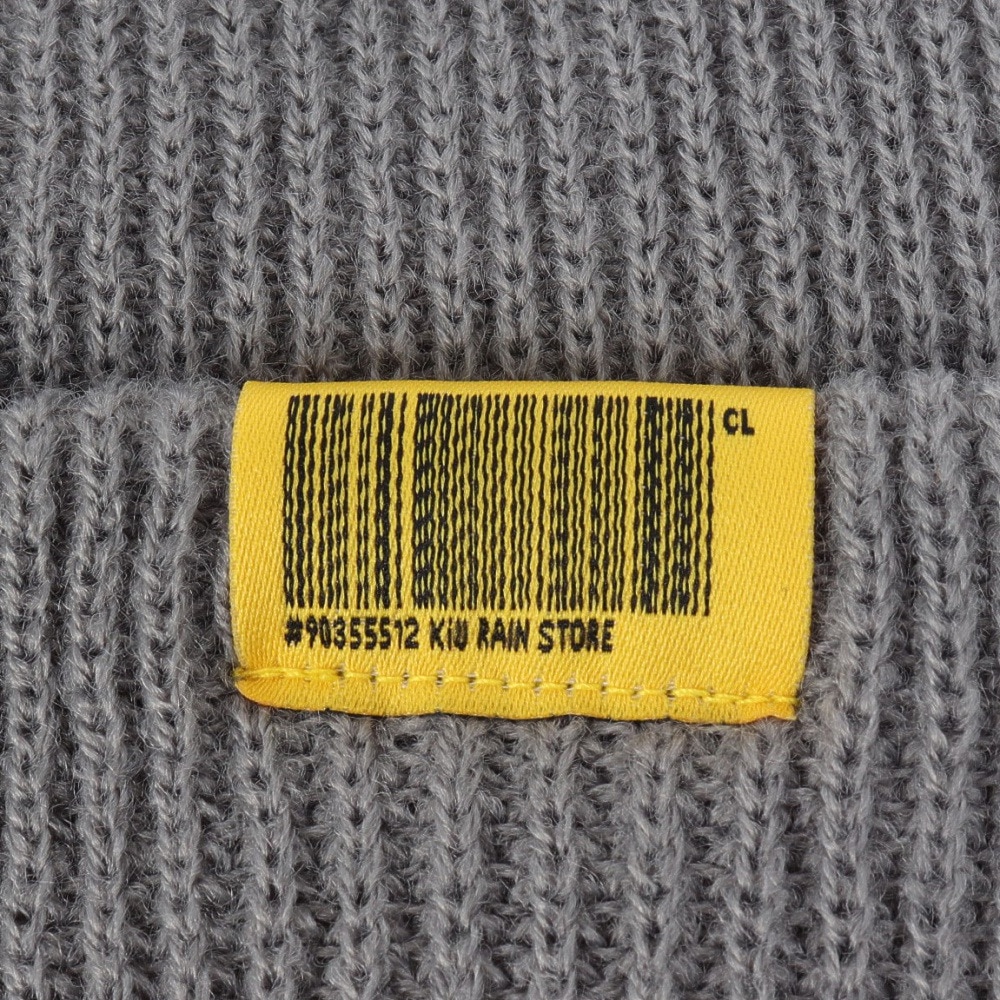 キウ（Kiu）（メンズ、レディース）ニット帽 ニットキャップ 2WAY YARN ビーニー K380-950 グレー 汚れにくい