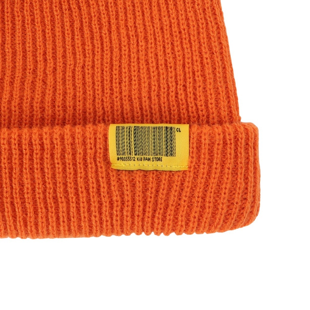キウ（Kiu）（メンズ、レディース）ニット帽 ニットキャップ 2WAY YARN ビーニー K380-978 オレンジ 汚れにくい