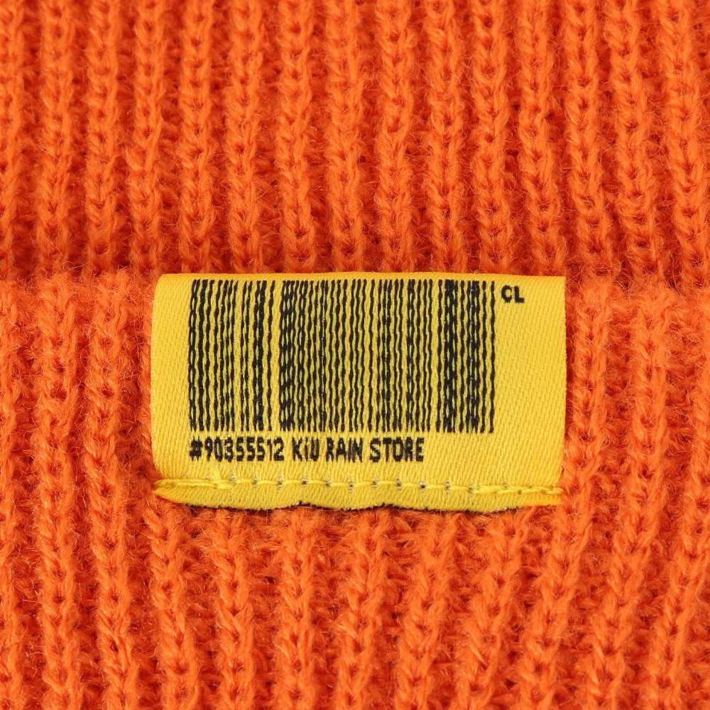 キウ（Kiu）（メンズ、レディース）ニット帽 ニットキャップ 2WAY YARN ビーニー K380-978 オレンジ 汚れにくい