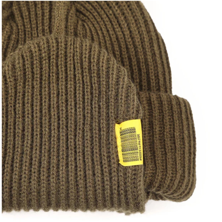 キウ（Kiu）（メンズ、レディース）ニット帽 ニットキャップ  2WAY YARN イヤーフラップビーニー K381-906 カーキ 汚れにくい
