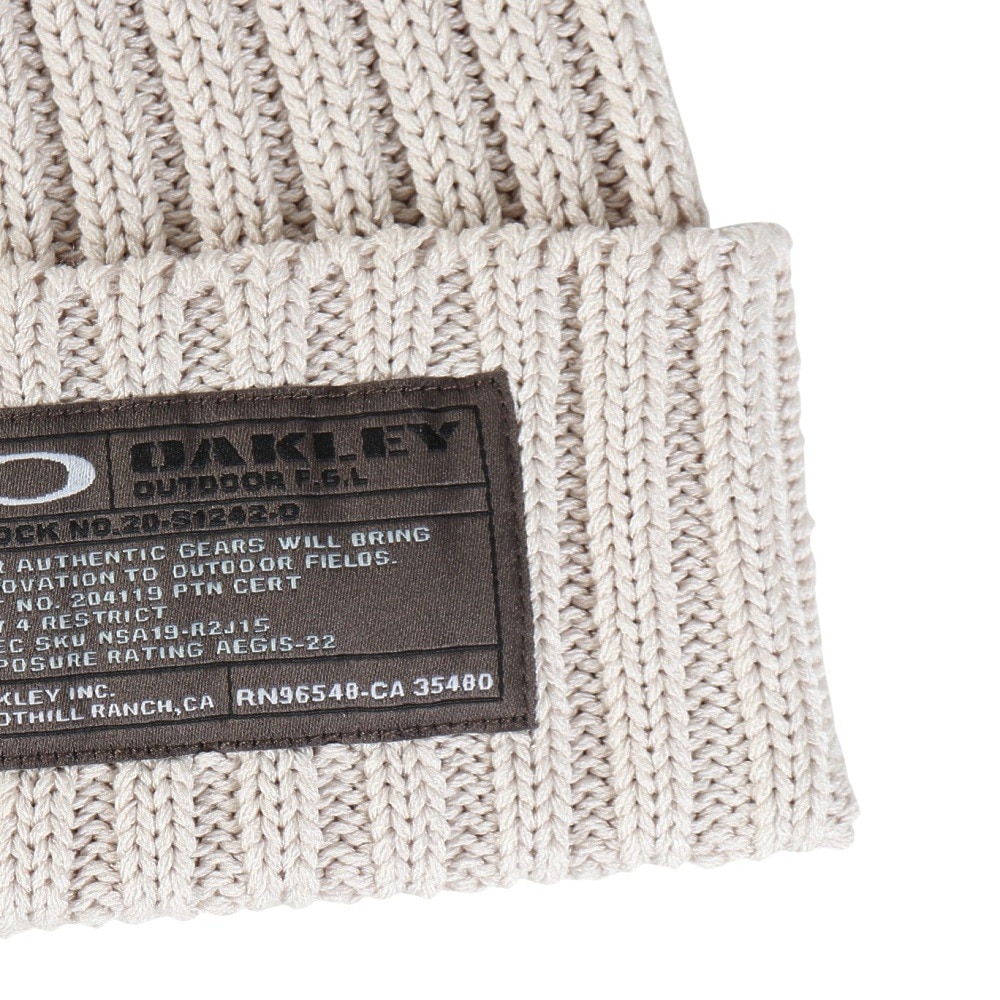 オークリー（OAKLEY）（メンズ）ニットキャップ ニット帽 接触冷感 FGL SP ビーニー 25.0 FOS902028-68S ライトグレー 夏用