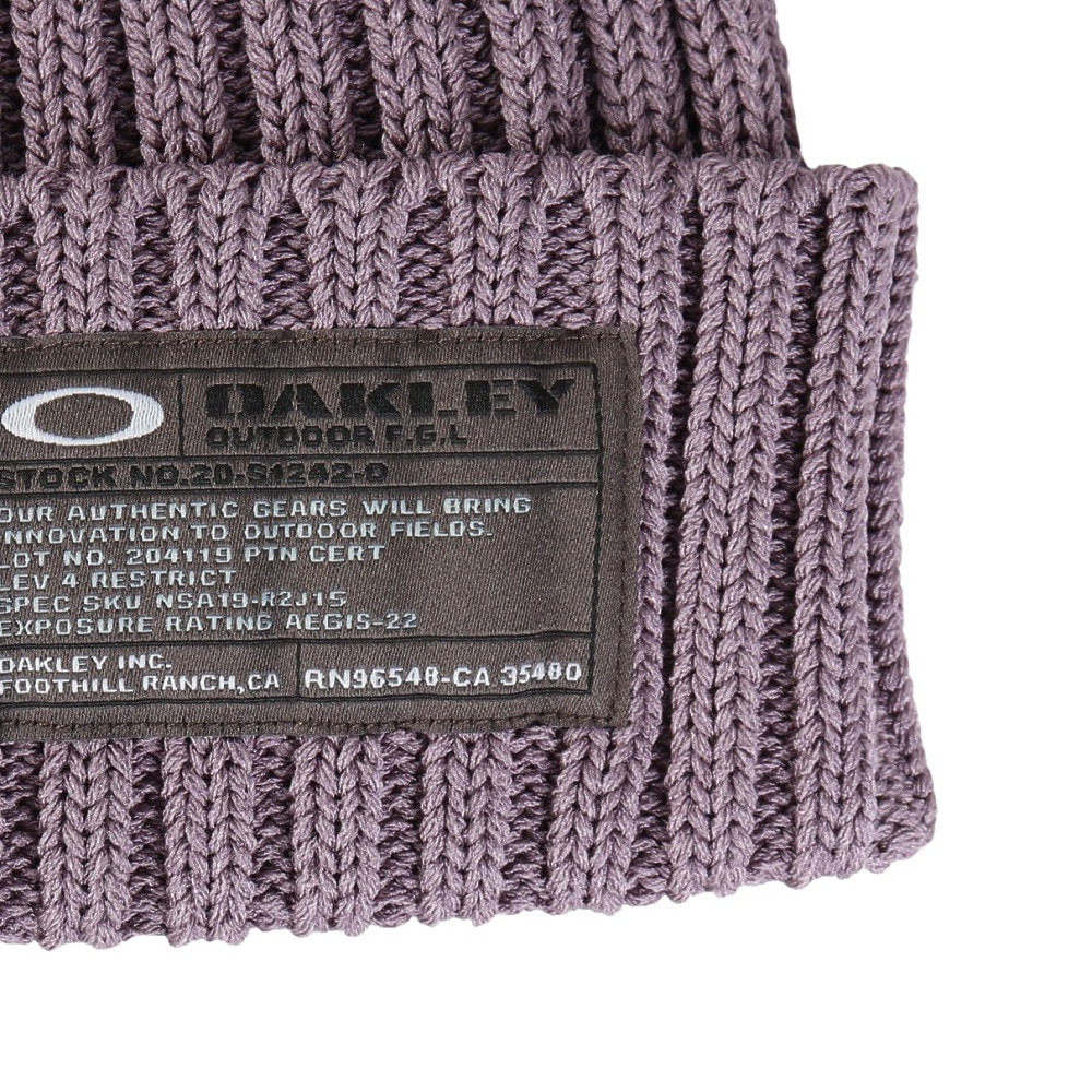 オークリー（OAKLEY）（メンズ）ニットキャップ ニット帽 接触冷感 FGL SP ビーニー 25.0 FOS902028-84H パープル 夏用