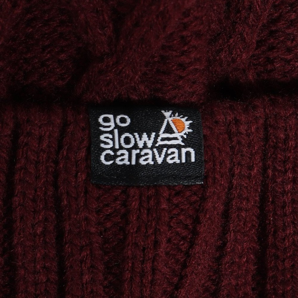 ゴースローキャラバン（GOSLOWCARAVAN）（メンズ、レディース）帽子 ケーブル刺繍 ニットキャップ 359103 MRN