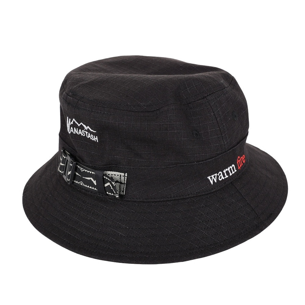 マナスタッシュ（MANASTASH）（メンズ）帽子 バケットハット MH-RIP BOONIE DARK NIGHT 792-3174005  BLK ブラック