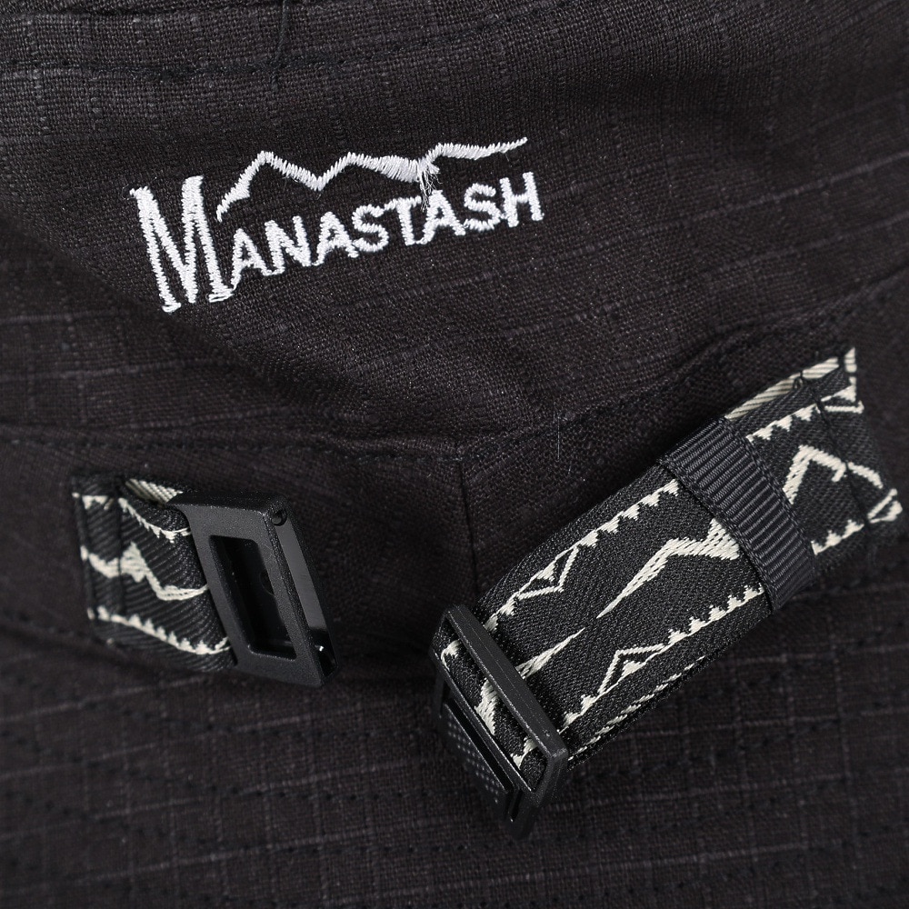 マナスタッシュ（MANASTASH）（メンズ）帽子 バケットハット MH-RIP BOONIE DARK NIGHT 792-3174005  BLK ブラック