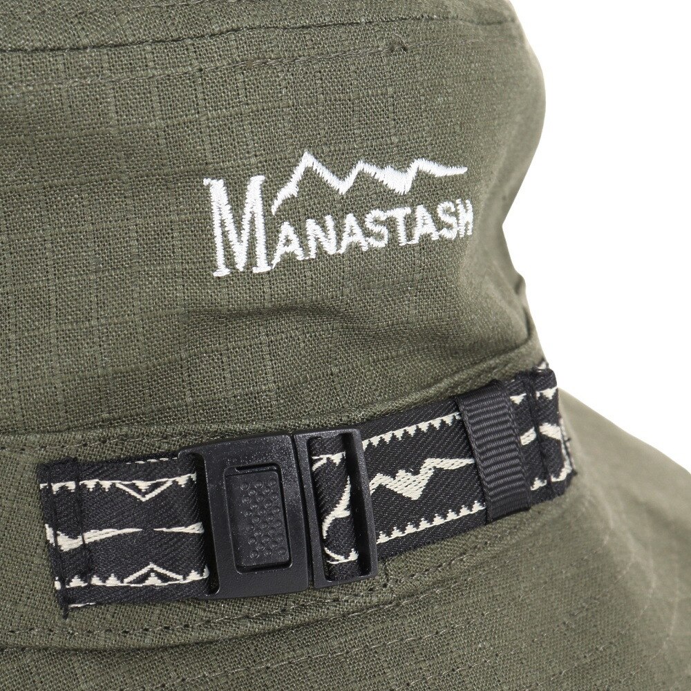 マナスタッシュ（MANASTASH）（メンズ）帽子 ハット ブー二ーハット ダーク ナイト 792-3174005  OLV オリーブ
