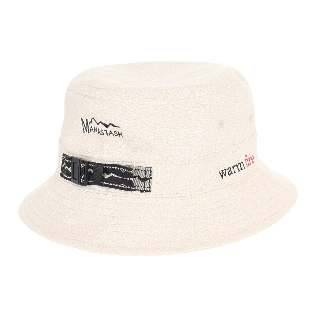 マナスタッシュ（MANASTASH）（メンズ）帽子 ハット ブー二ーハット ダーク ナイト 792-3174005  WHT ホワイト