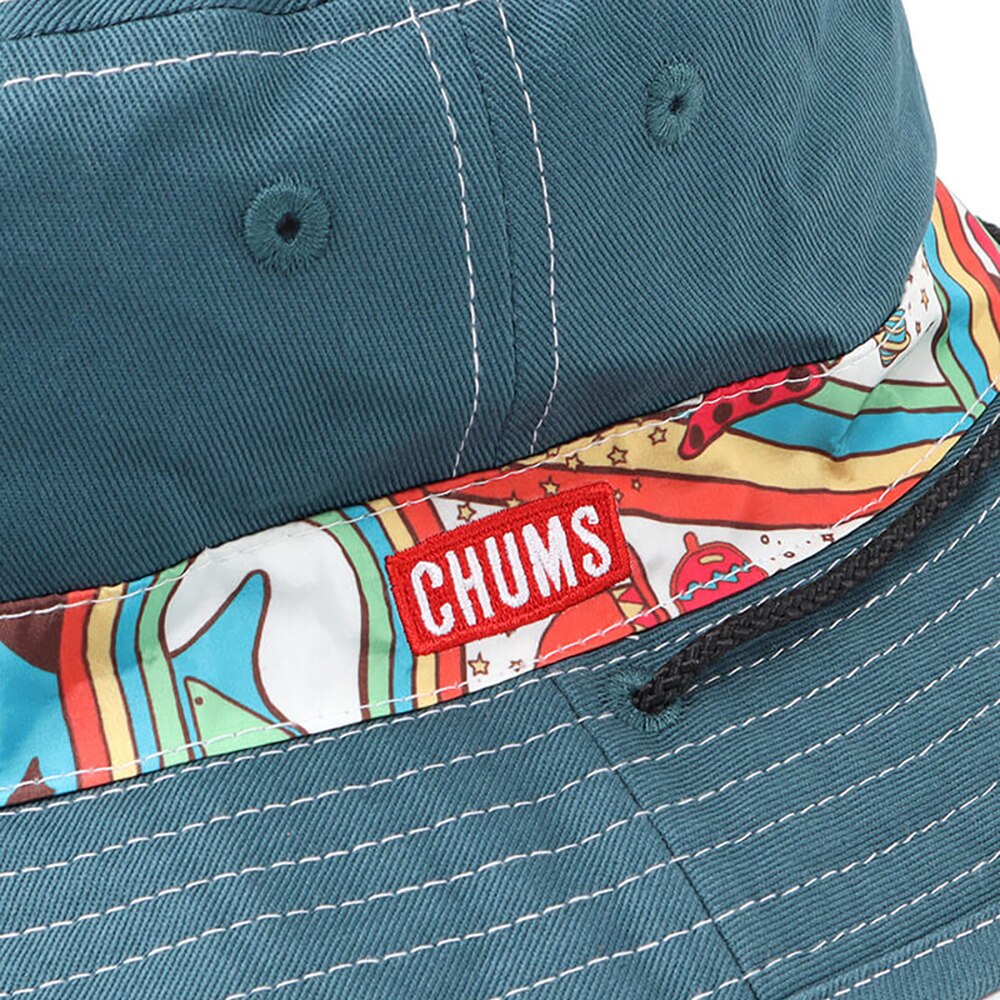 チャムス（CHUMS）（メンズ、レディース）帽子 ハット リバーシブルプリントハット CH05-1330-Z275 ブルー×ホワイト