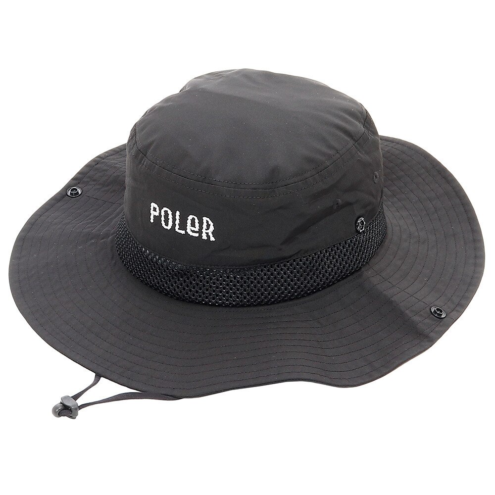  FURRY FONT 2WAY DRAWCORD LONG BRIM ハット 55100101-BLK