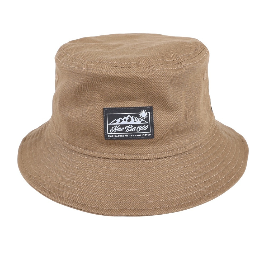 ニューエラ（NEW ERA）（メンズ）帽子 ハット バケット01 ストレッチコットンマウンテン Range Label リフレクターパッチ 13516191 ブラウン