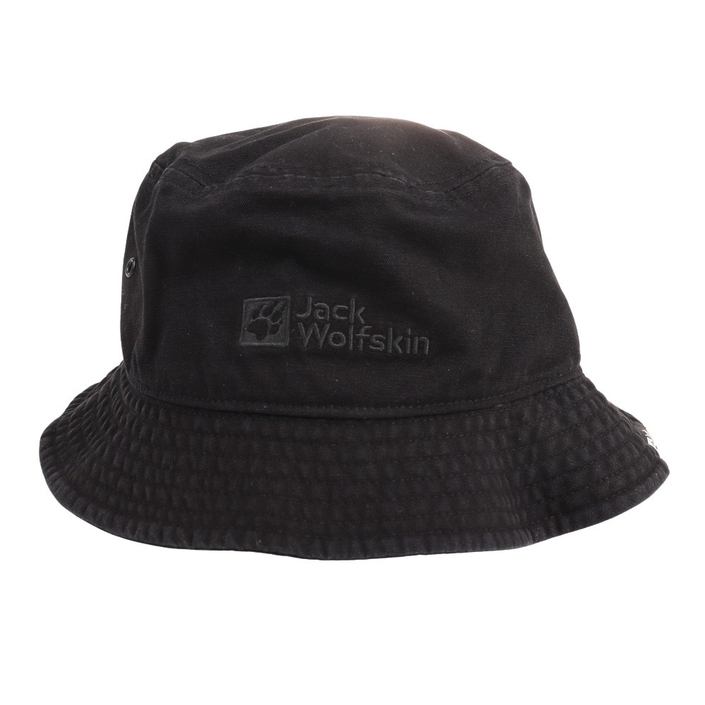 ジャックウルフスキン（JackWolfskin）（メンズ、レディース）帽子 ハット JP キャンバスバケットハット V2 5025052-6000 ブラック