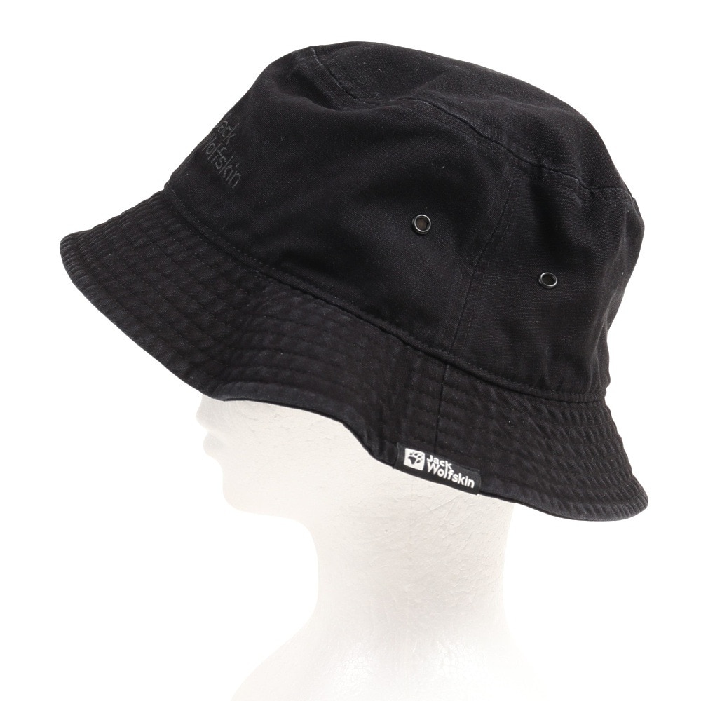 ジャックウルフスキン（JackWolfskin）（メンズ、レディース）帽子 ハット JP キャンバスバケットハット V2 5025052-6000 ブラック