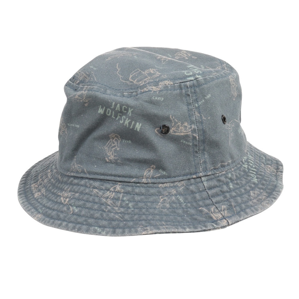 ジャックウルフスキン（JackWolfskin）（メンズ、レディース）帽子 ハット JP キャンバスバケットハット V2 5025052-8241 ブルーグレー