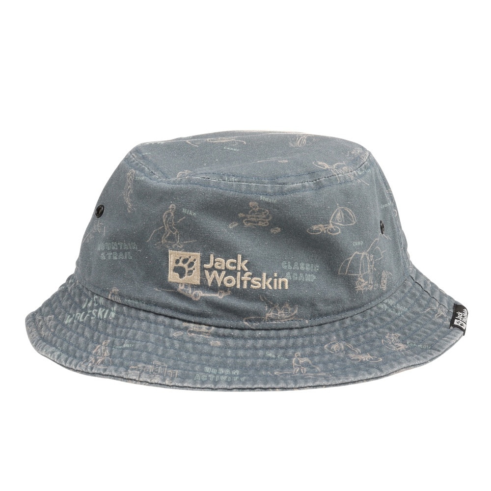 ジャックウルフスキン（JackWolfskin）（メンズ、レディース）帽子 ハット JP キャンバスバケットハット V2 5025052-8241 ブルーグレー
