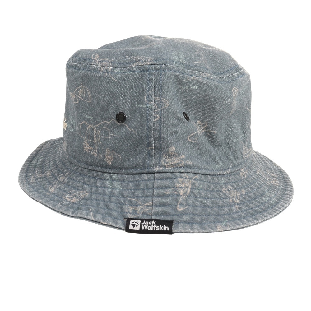 ジャックウルフスキン（JackWolfskin）（メンズ、レディース）帽子 ハット JP キャンバスバケットハット V2 5025052-8241 ブルーグレー