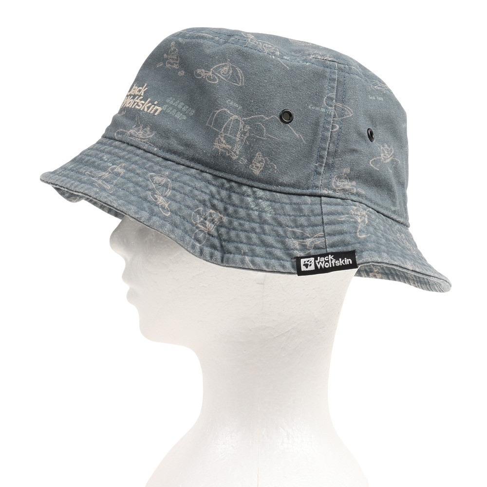 ジャックウルフスキン（JackWolfskin）（メンズ、レディース）帽子 ハット JP キャンバスバケットハット V2 5025052-8241 ブルーグレー
