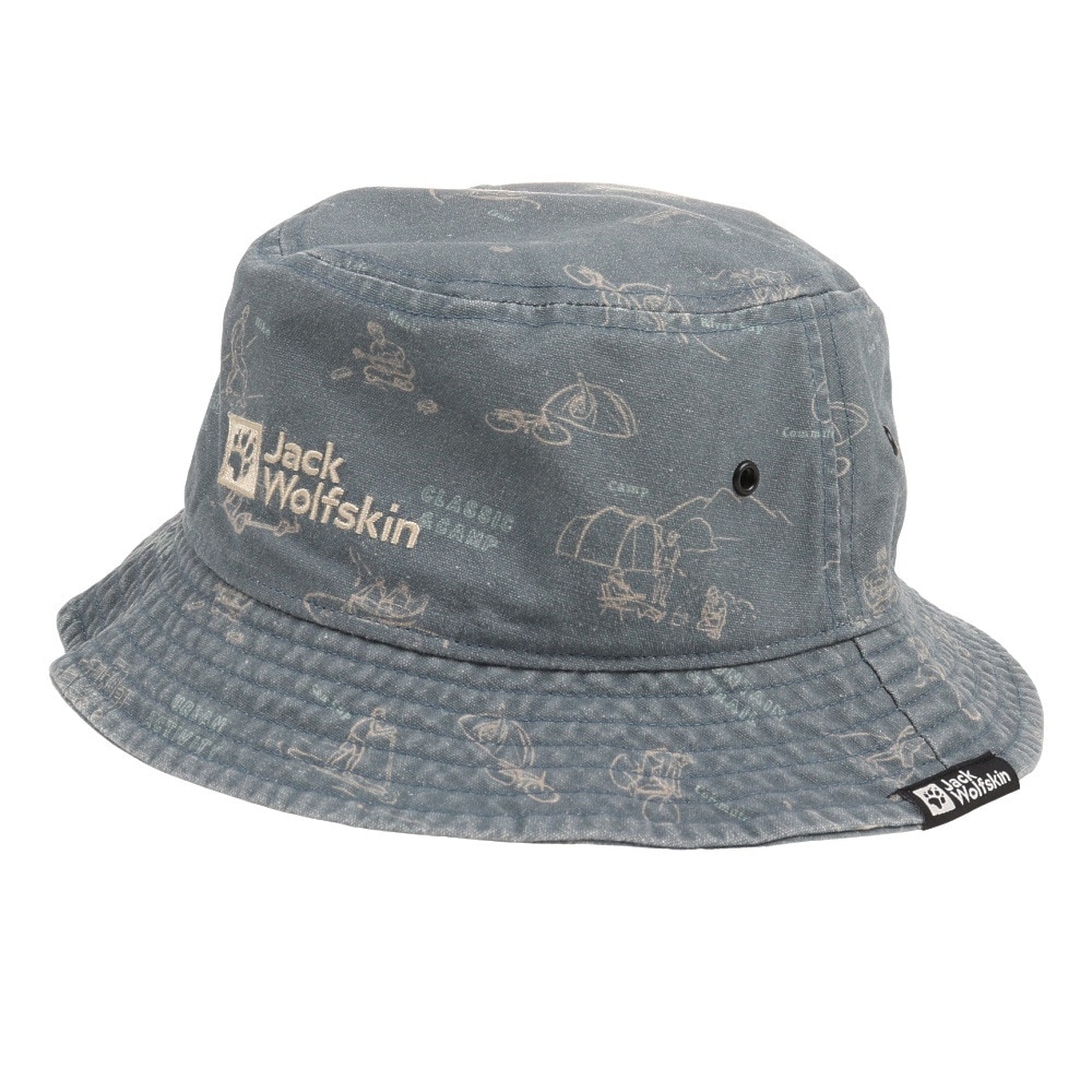 ジャックウルフスキン（JackWolfskin）（メンズ、レディース）帽子 ハット JP キャンバスバケットハット V2 5025052-8241 ブルーグレー
