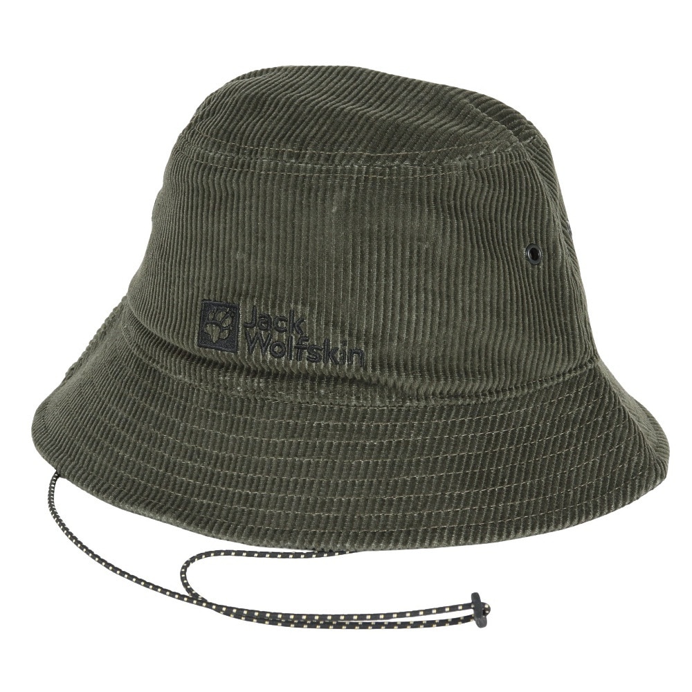 ジャックウルフスキン（JackWolfskin）（メンズ、レディース）帽子 ハット JP CORDS バケットハット V2 5024882-5066 カーキ