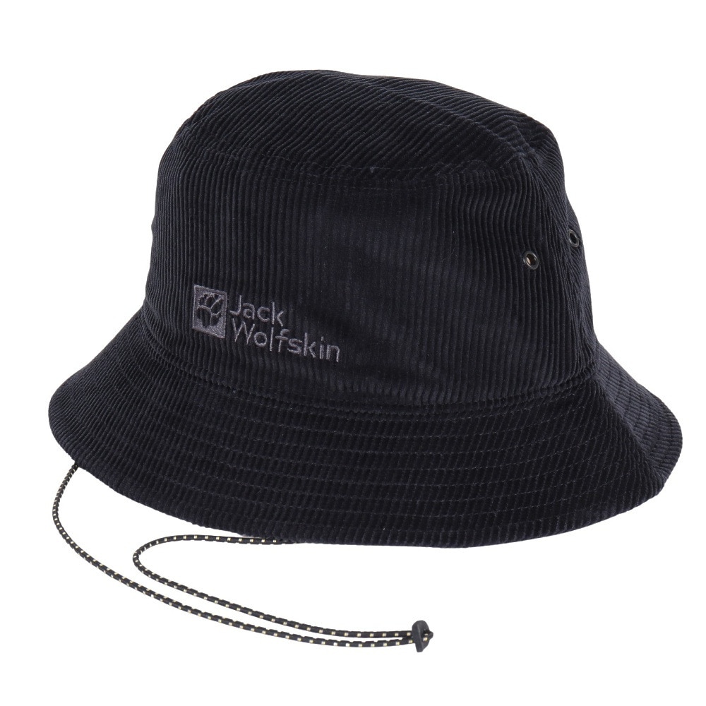 ジャックウルフスキン（JackWolfskin）（メンズ、レディース）帽子 ハット JP CORDS バケットハット V2 5024882-6000 ブラック