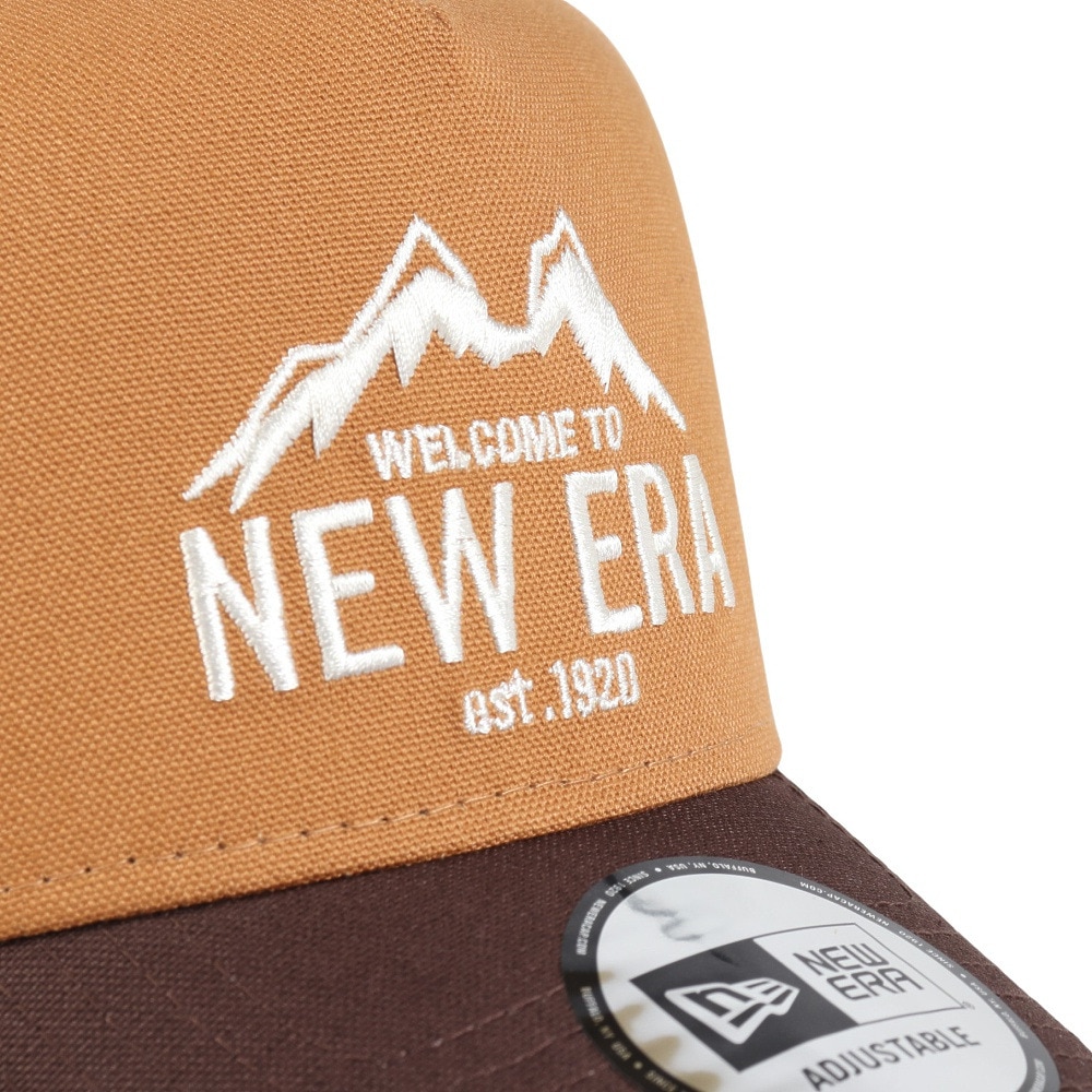 ニューエラ（NEW ERA）（メンズ、レディース）9FORTY A-Frame Duck Canvas マウンテンロゴ キャップ 14307274