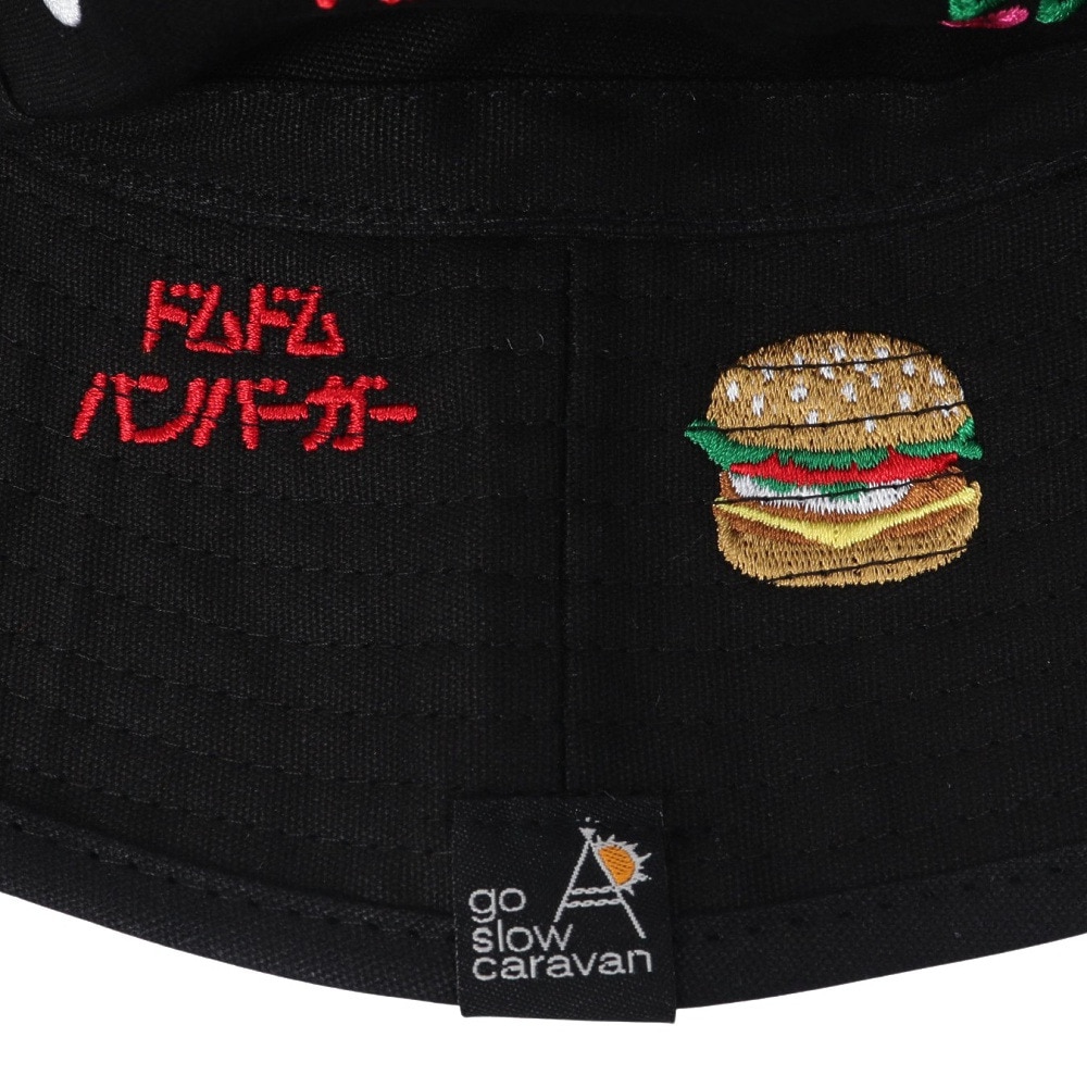 ゴースローキャラバン（GOSLOWCARAVAN）（メンズ、レディース）ライトキャンバス刺繍 キャンパーハット 342905 BLK