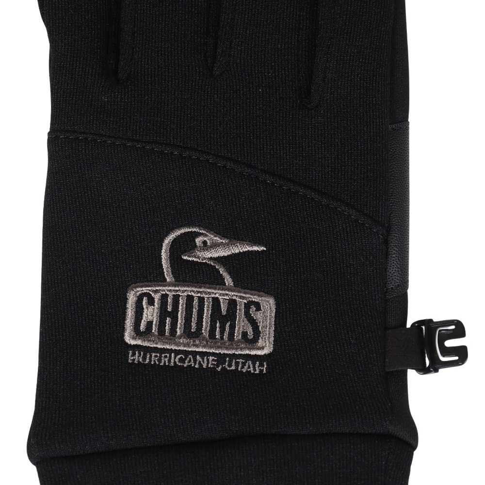 チャムス（CHUMS）（メンズ、レディース）手袋 ポーラテック パワーストレッチグローブ 五指グローブ CH09-1332-K001