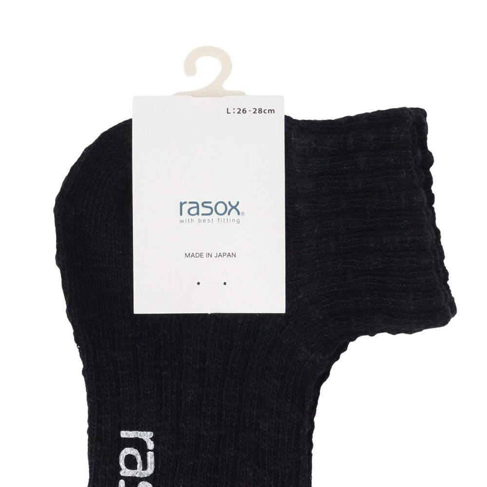 ラソックス（rasox）（メンズ、レディース）ビッグスラブ・アンクル ソックス CA181AN02-717