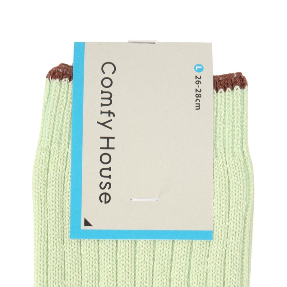 コンフィーハウス（Comfy House）（メンズ）コットンリブ・ミドルクルー ソックス CHL250MC1-500