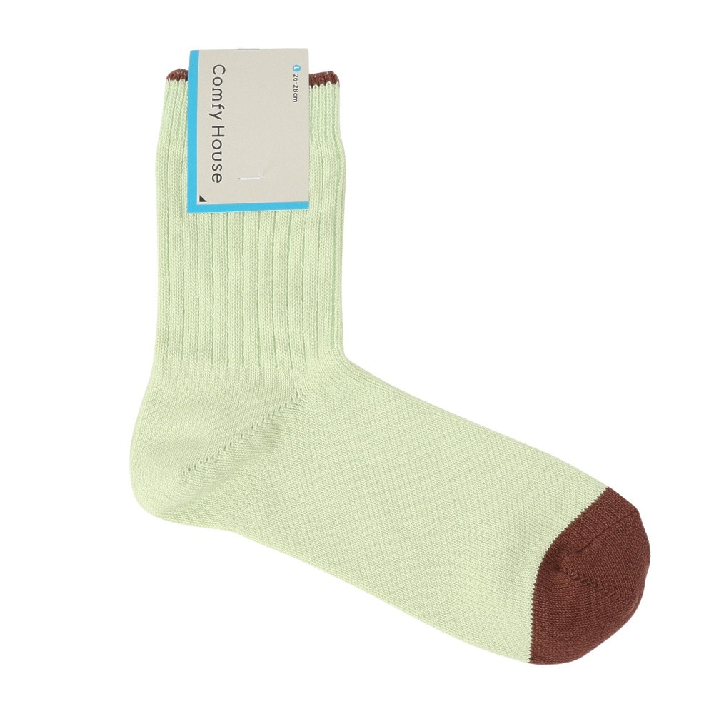 コンフィーハウス（Comfy House）（メンズ）コットンリブ・ミドルクルー ソックス CHL250MC1-500