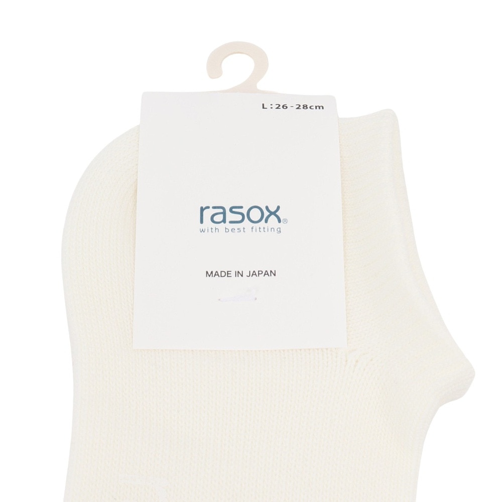ラソックス（rasox）（メンズ、レディース）ベーシック・スニーカー ソックス BA190SN01-100