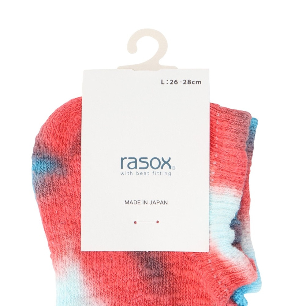 ラソックス（rasox）（メンズ、レディース）タイダイ・スニーカー ソックス CA091SN24-206