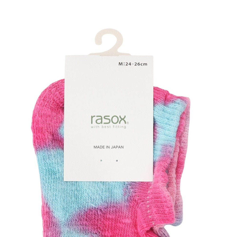 ラソックス（rasox）（メンズ、レディース）タイダイ・スニーカー ソックス CA091SN24-323