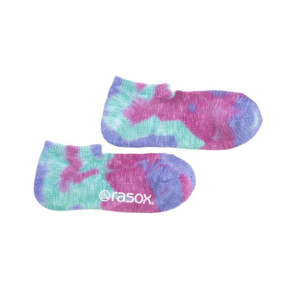 ラソックス（rasox）（メンズ）トレッキング ソックス 靴下 ショート丈 タイダイ ロウ エメラルドミックス CA091SN24 539