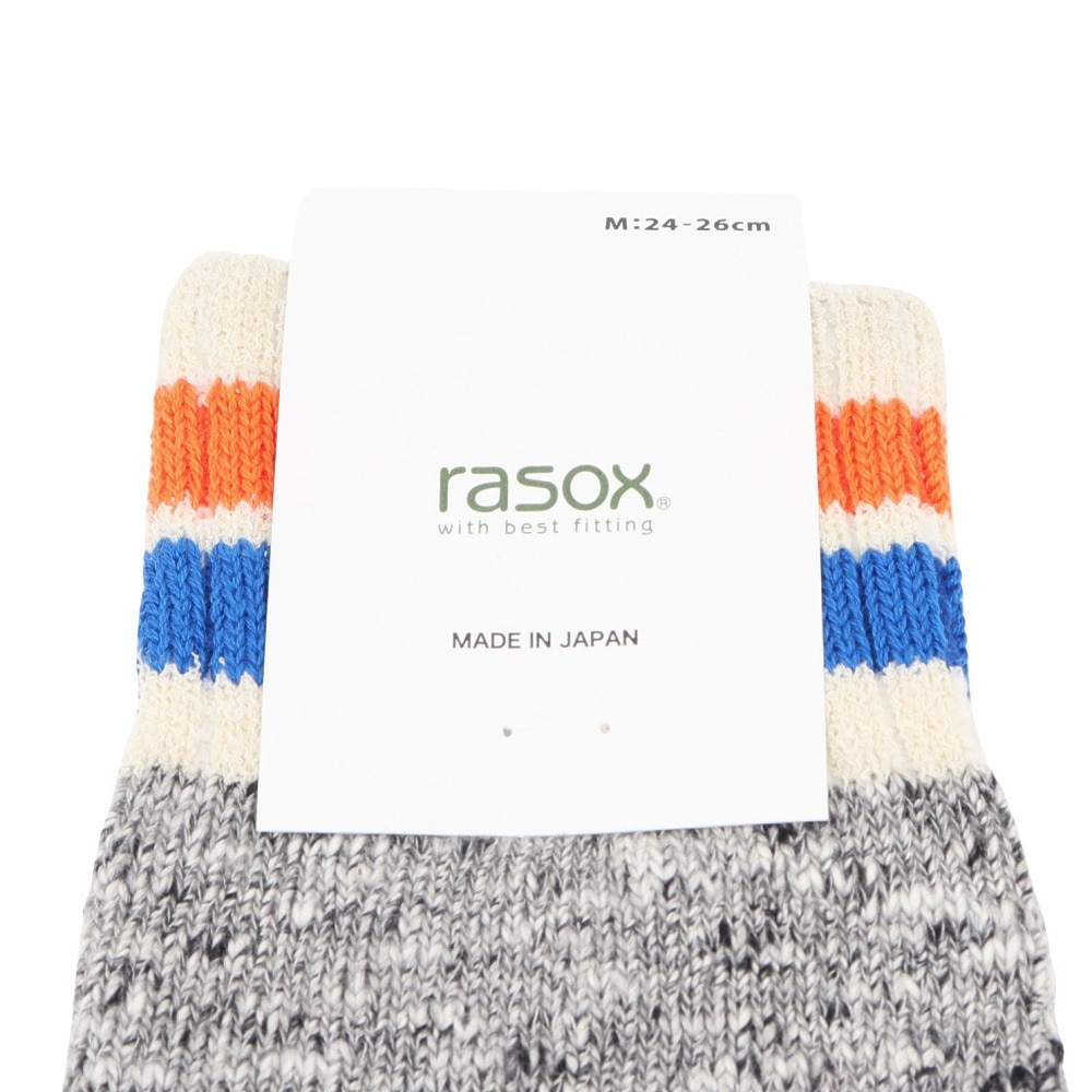 ラソックス（rasox）（メンズ、レディース、キッズ）スラブライン・ミッド ソックス CA250LC01-238