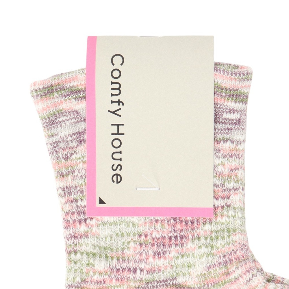コンフィーハウス（Comfy House）（レディース）カラースラブ・ロウクルー ソックス CHM240LC1-501