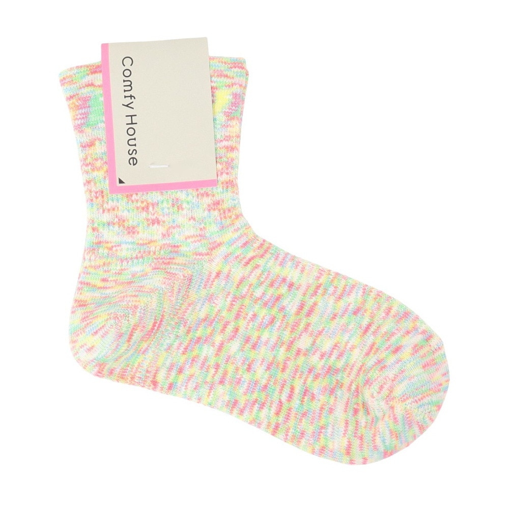 コンフィーハウス（Comfy House）（レディース）カラースラブ・ロウクルー ソックス CHM240LC1-800
