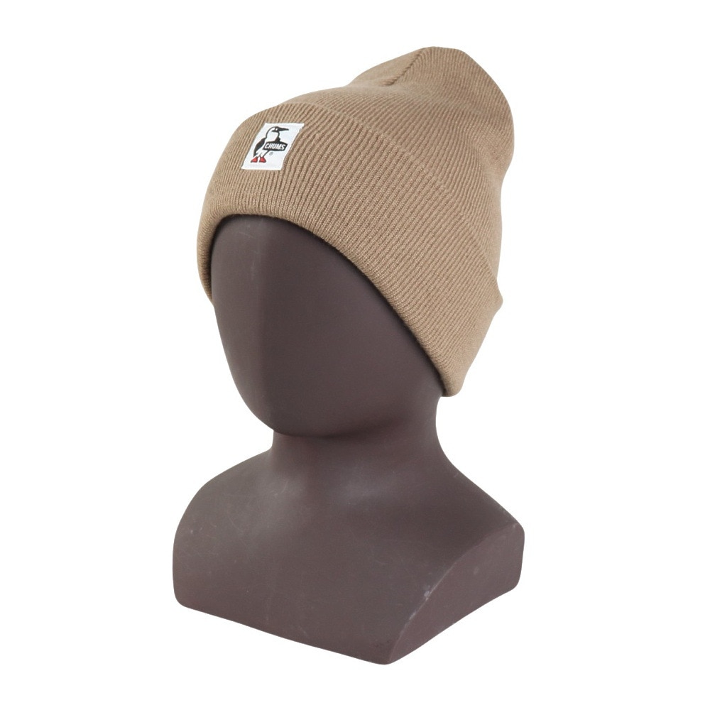 チャムス（CHUMS）（キッズ）ニット帽 キッズニットキャップ CH25-1069-B003 ベージュ オールシーズン ブービーロゴ ちくちくが少ない