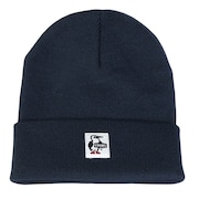 (キッズ)ニット帽 キッズニットキャップ CH25-1069-N001 ネイビー オールシーズン ブービーロゴ ちくちくが少ない