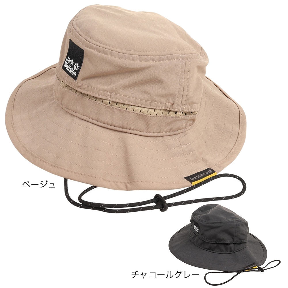 ジャックウルフスキン（JackWolfskin）（キッズ）帽子 ハット JP BXL RIP AIR PBL HAT 5028151-5605 ベージュ