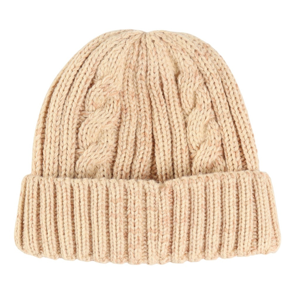 チャムス（CHUMS）（キッズ）ニット帽 ニットキャップ ブービーニットワッチ CH25-1065-W004 ホワイト ケーブル編み ブービーロゴ ちくちくが少ない