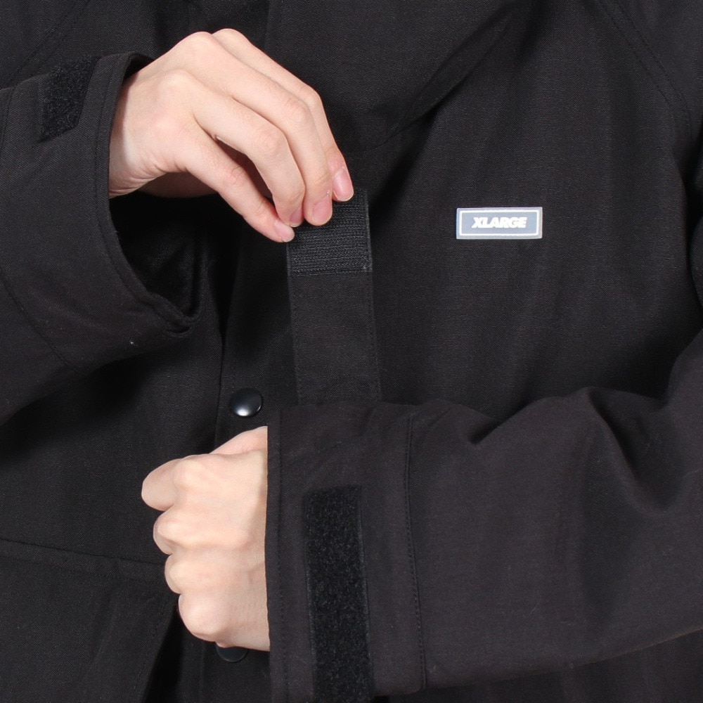 エクストララージ（XLARGE）（メンズ）ラグラン PUFFER フーデッドジャケット 101244021009-BLACK