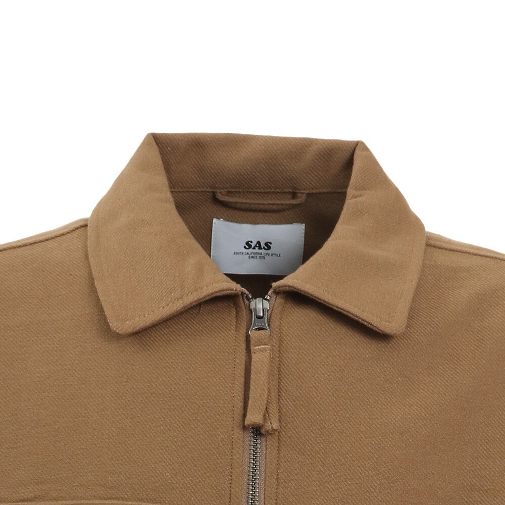 エスエーエス（S.A.S）（メンズ）ヘビーネル ジップアップジャケット SAS2125101-21:S/BEIGE