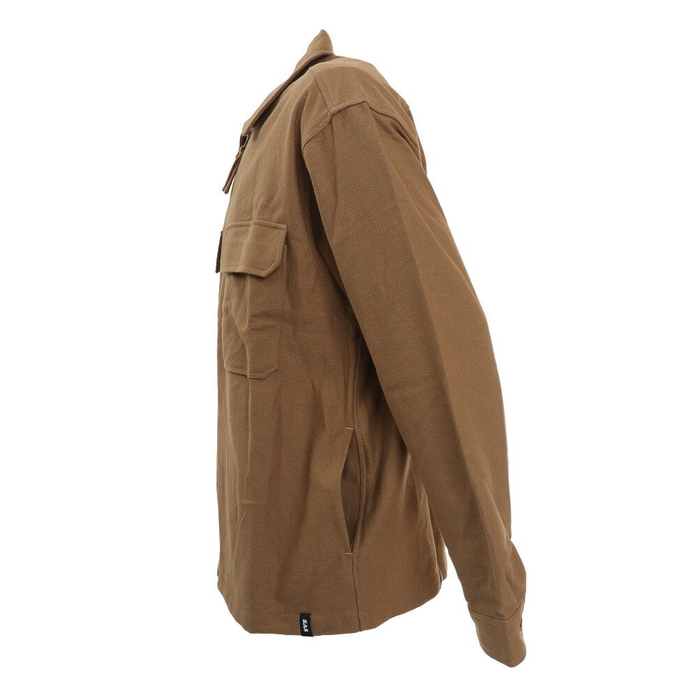 エスエーエス（S.A.S）（メンズ）ヘビーネル ジップアップジャケット SAS2125101-21:S/BEIGE