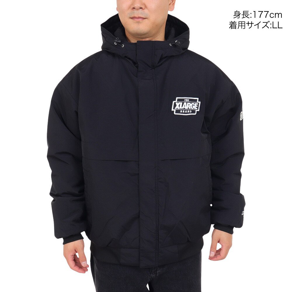 エクストララージ（XLARGE）（メンズ）ナイロン PUFFER ジャケット 101233021006-BLACK