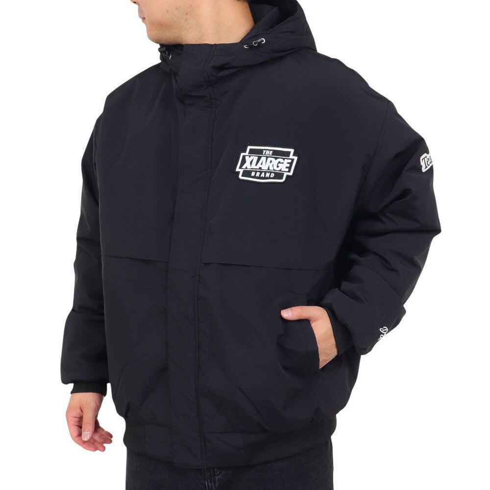 エクストララージ（XLARGE）（メンズ）ナイロン PUFFER ジャケット 101233021006-BLACK